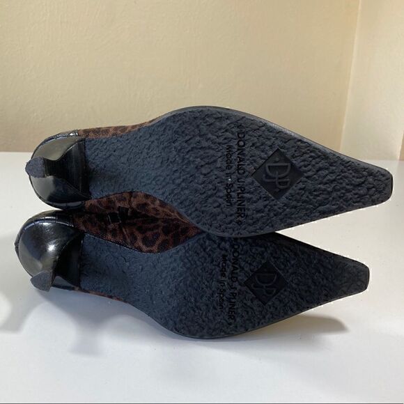DONALD PLINER 5 leopard print brown booties EUC - Picture 12 of 16